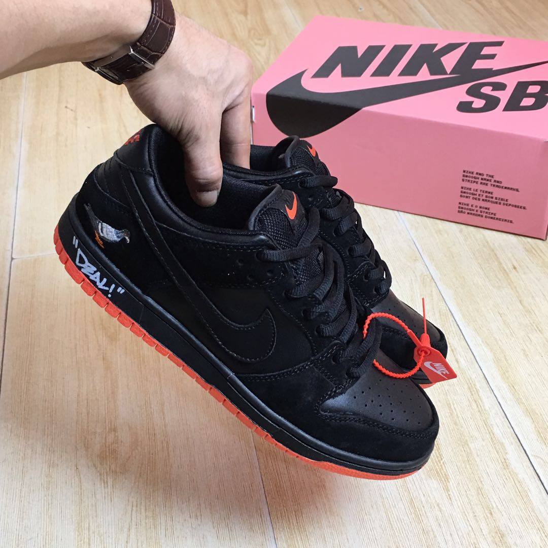 Nike SB Dunk Tro Qs Black Red Shoes - Click Image to Close